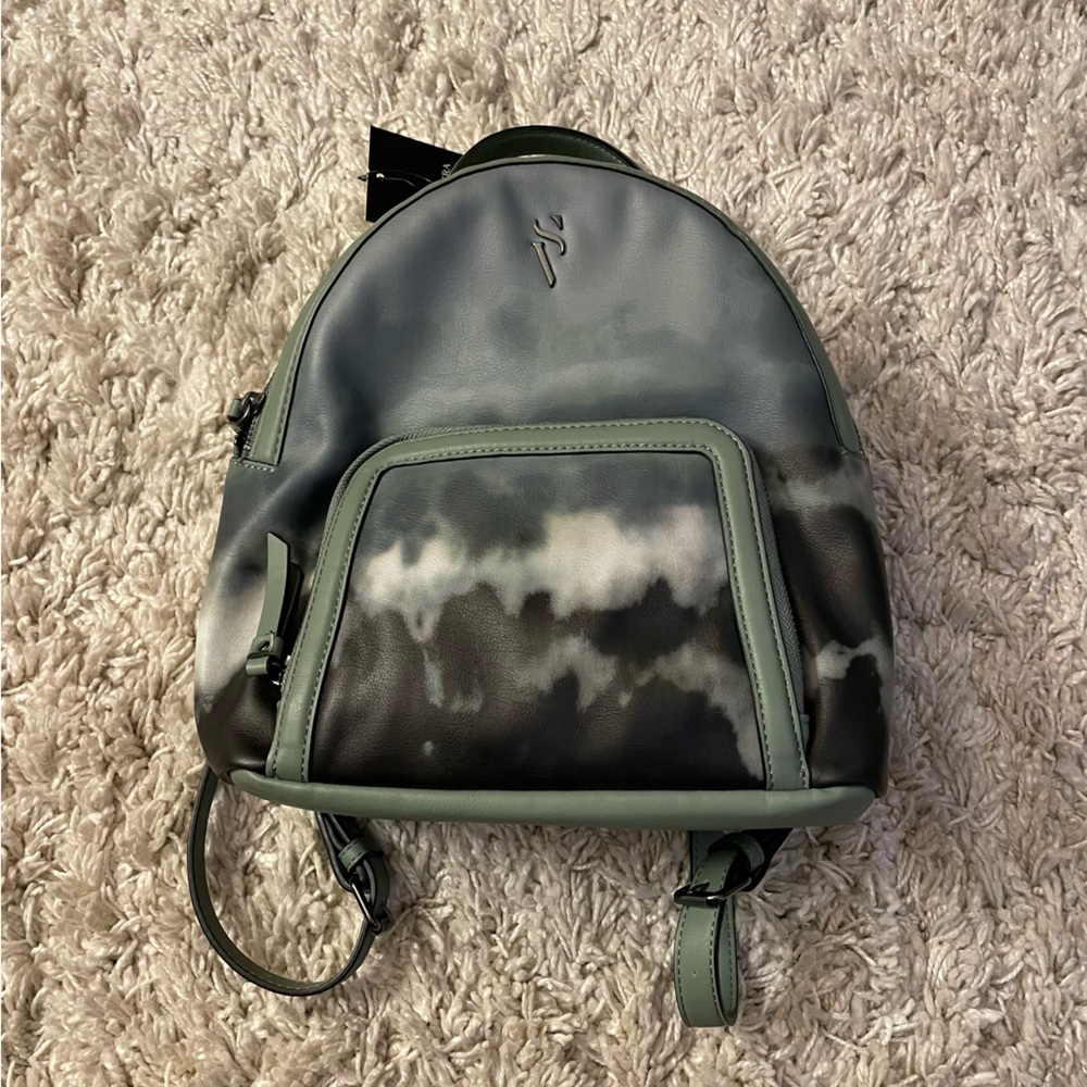 🍃Deep Green Leather Mini Backpack